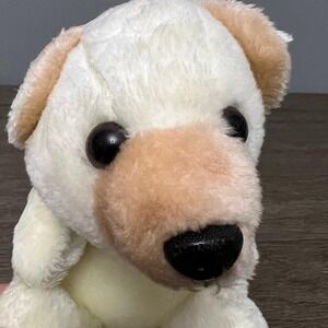 White Polar Bear Plush Stuffed Animal Soft Arctic Cub Toy Curled Pose Unbranded